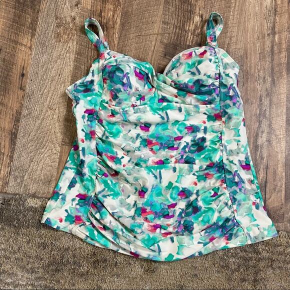 J Crew Scalloped Bikini Bottoms & Ava & Viv Tankini Top - Picture 2 of 16